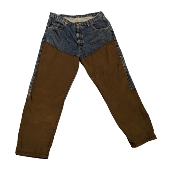 Wrangler Pro Gear Double Knee Western Cownoy Rancher Jeans mens size 38x30 - Picture 2 of 4